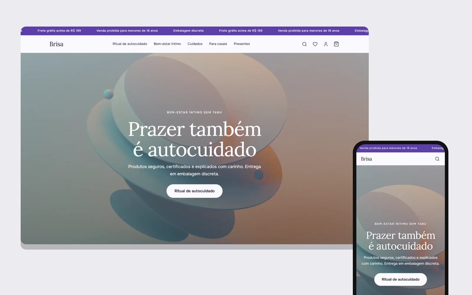 Prévia do template Brisa