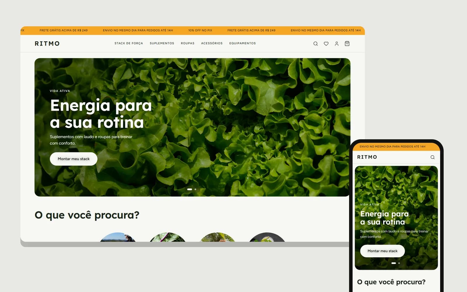 Prévia do template Ritmo
