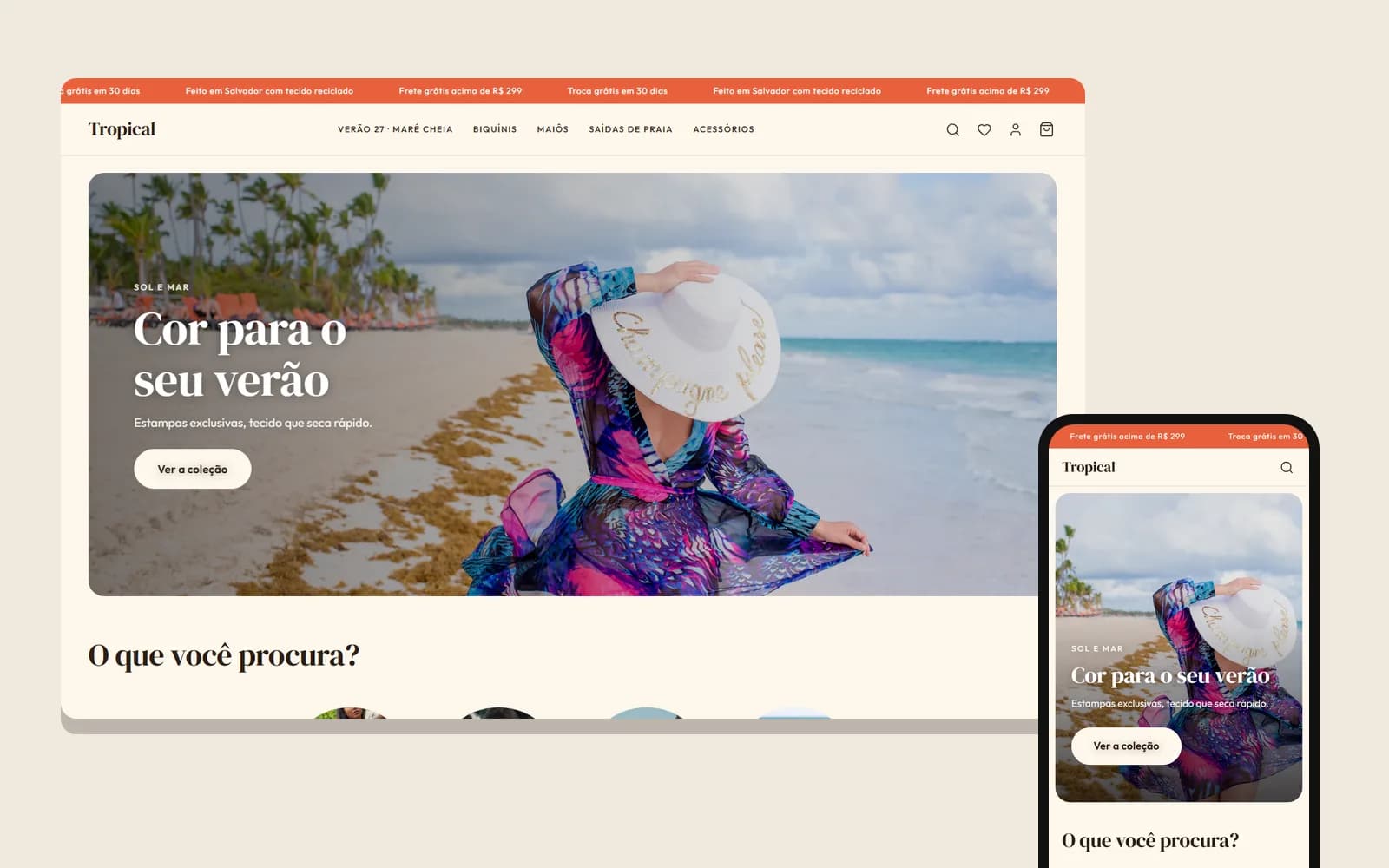 Prévia do template Tropical